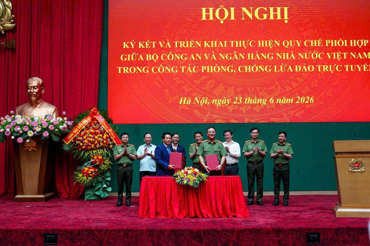 Ngân hàng Nhà nước và Bộ Công an ký kết và triển khai Kế hoạch thực hiện Quy chế phối hợp trong công tác phòng, chống lừa đảo trực tuyến