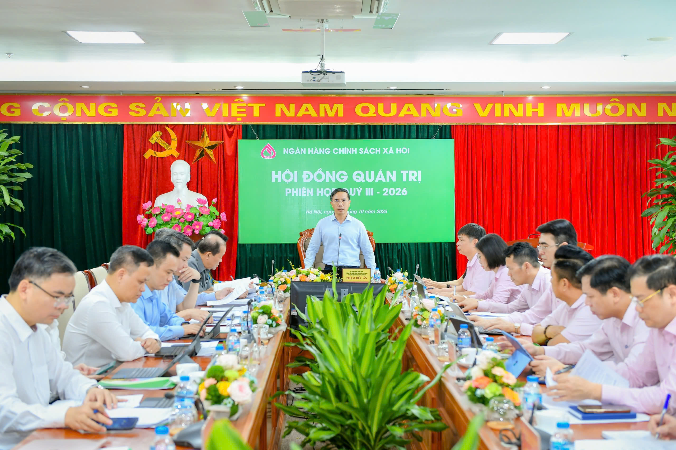 Hội đồng quản trị Ngân hàng Chính sách xã hội họp phiên thường kỳ Quý III/2026