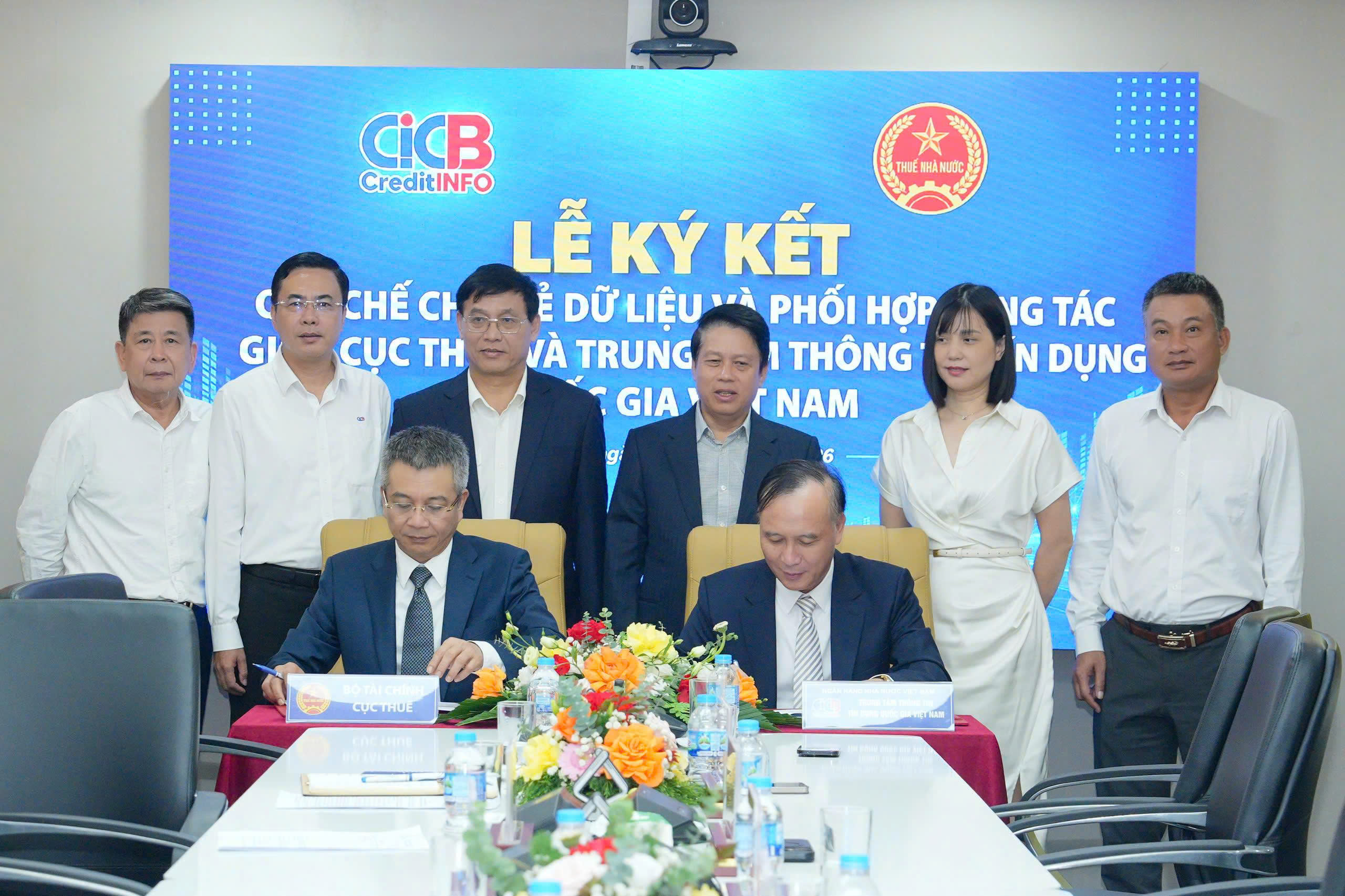 Trung tâm Thông tin Tín dụng Quốc gia Việt Nam và Cục Thuế ký kết Quy chế chia sẻ dữ liệu, tăng cường phối hợp công tác