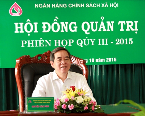 Anh Thống đốc Bình chủ trì Họp NHCSXH