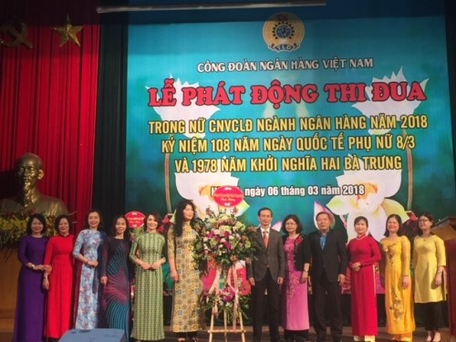Phát động thi đua trong nữ công nhân viên chức, người lao động ngành Ngân hàng
