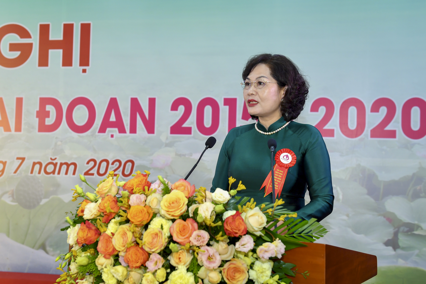 Phó Thống đốc NHNN Nguyễn Thị Hồng phát biểu tại Hội nghị