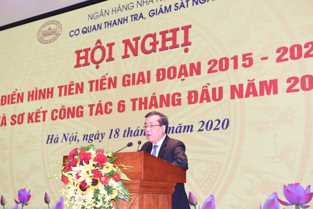 Phó Thống đốc Nguyễn Kim Anh phát biểu chỉ đạo Hội nghị