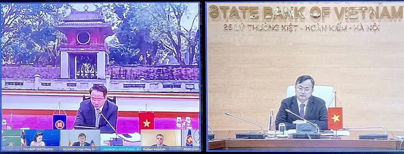 The SBV delegation attends the virtual ASEAN - US Treasury Deputies' Meeting