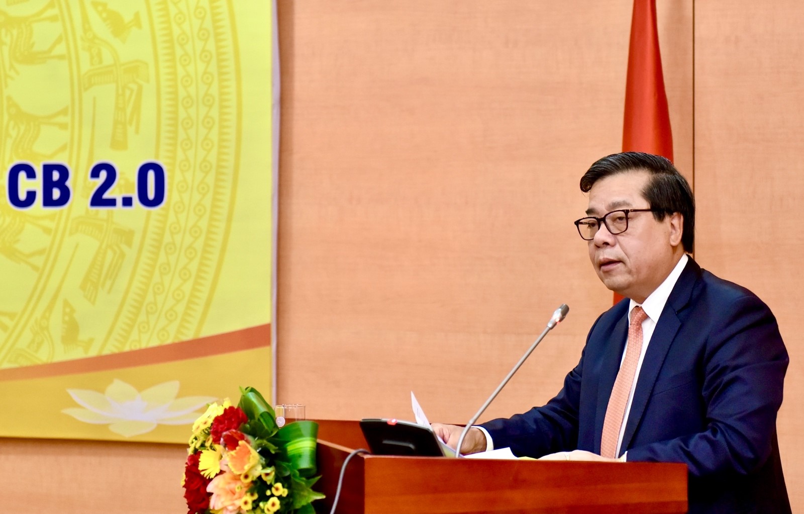 Phó Thống đốc NHNN Nguyễn Kim Anh phát biểu khai mạc Lễ Công bố mô hình chấm điểm tín dụng thể nhân 2.0