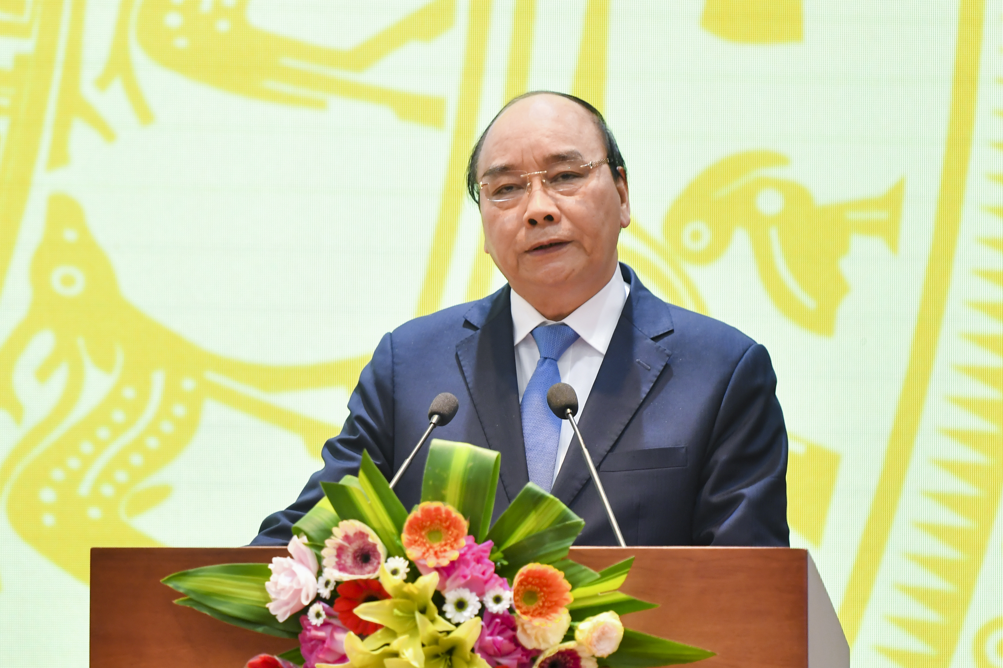 Chủ tịch nước Nguyễn Xuân Phúc phát biểu chỉ đạo tại Hội nghị triển khai nhiệm vụ ngành NH năm 2020