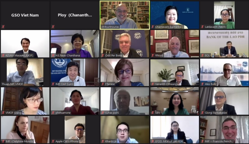 The participants attending the virtual meeting