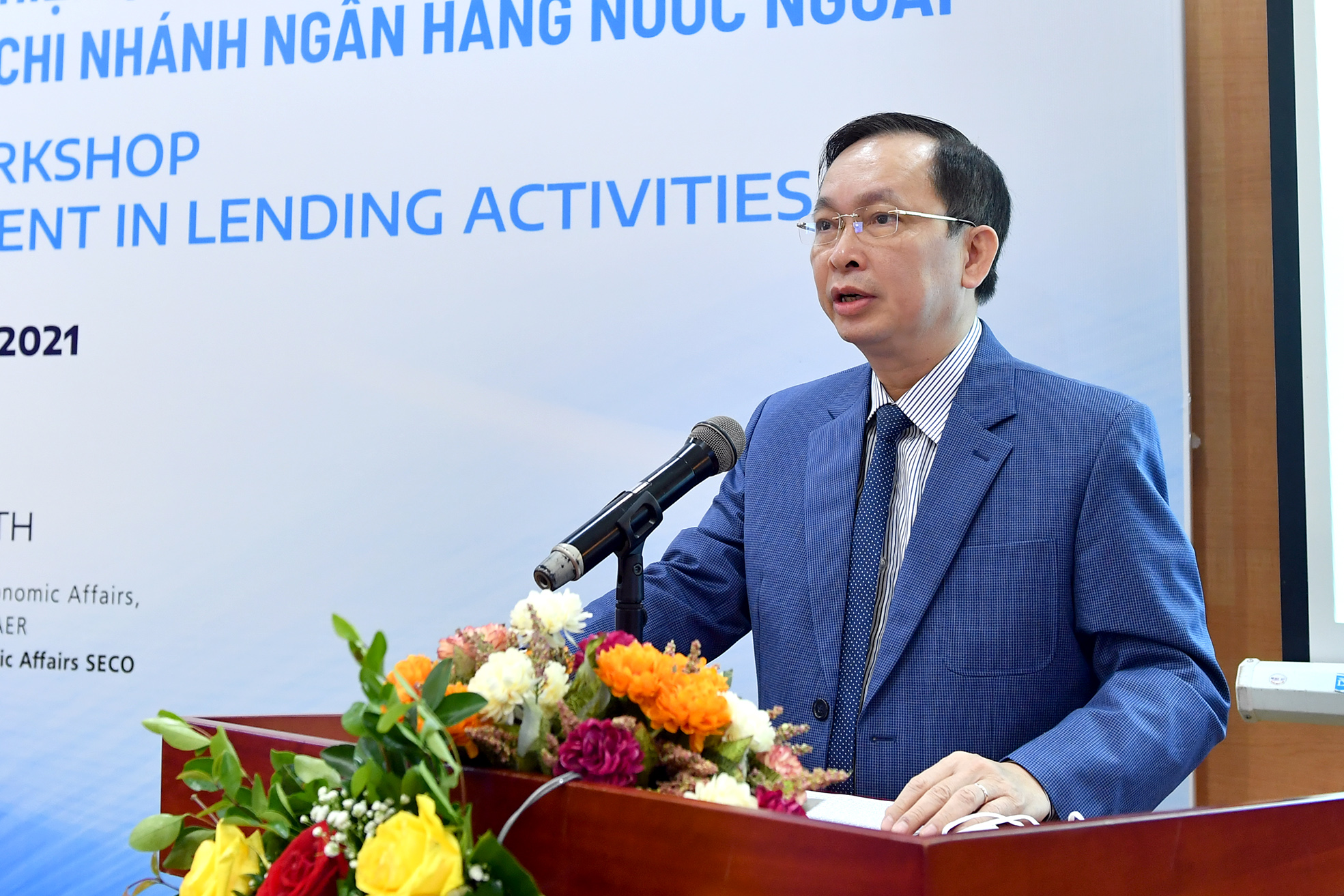 Phó Thống đốc Thường trực NHNN Đào Minh Tú phát biểu khai mạc tại buổi tọa đàm