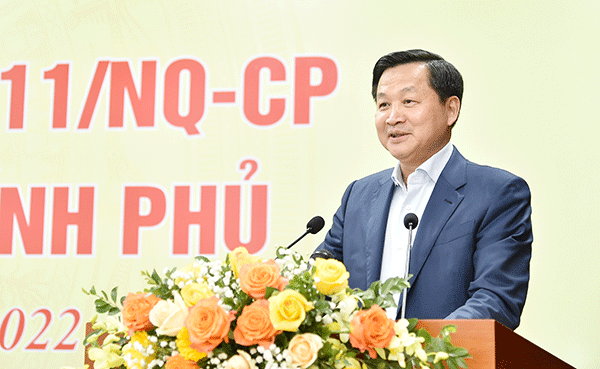 Phó Thủ tướng Chính phủ Lê Minh Khái phát biểu chỉ đạo tại Hội nghị