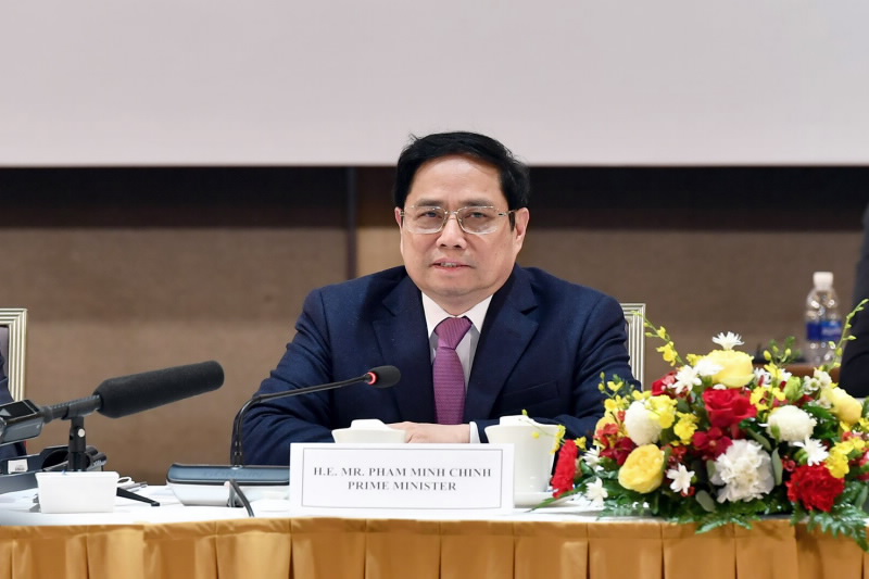 H.E. Prime Minister Pham Minh Chinh speaks at the Forum