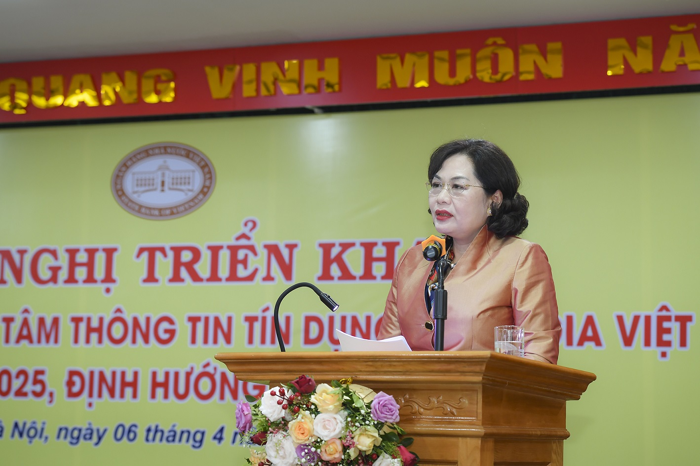 Thống đốc Nguyễn Thị Hồng phát biểu chỉ đạo Hội nghị