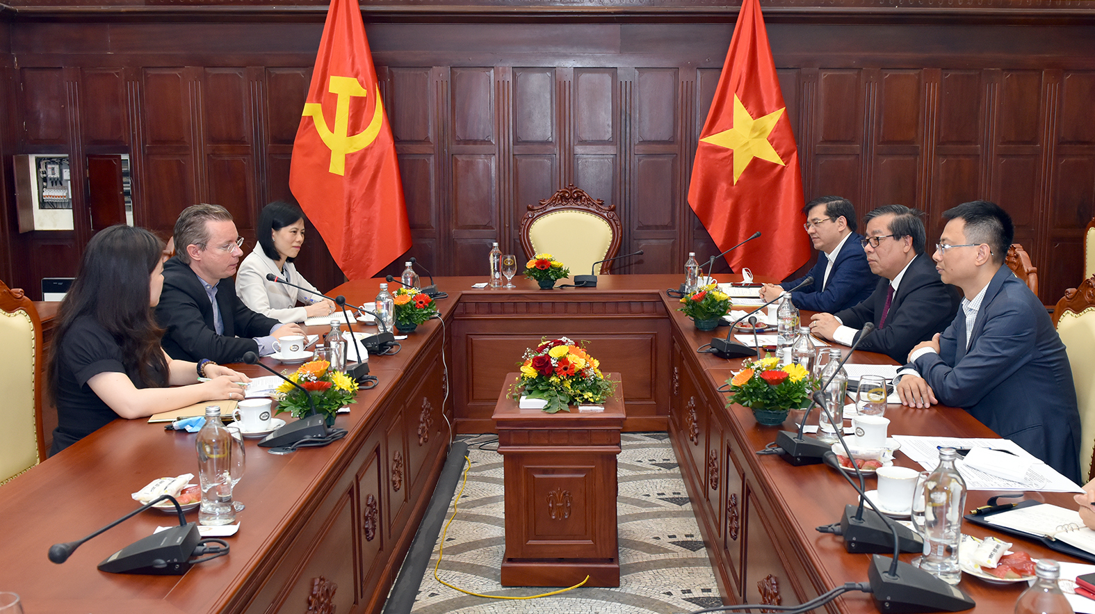 Quang cảnh buổi tiếp.