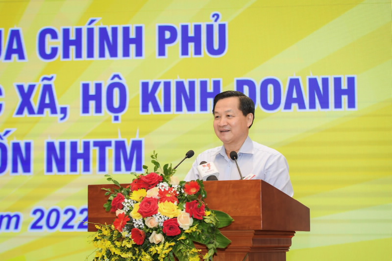 Deputy Prime Minister Le Minh Khai speaks at the Conference