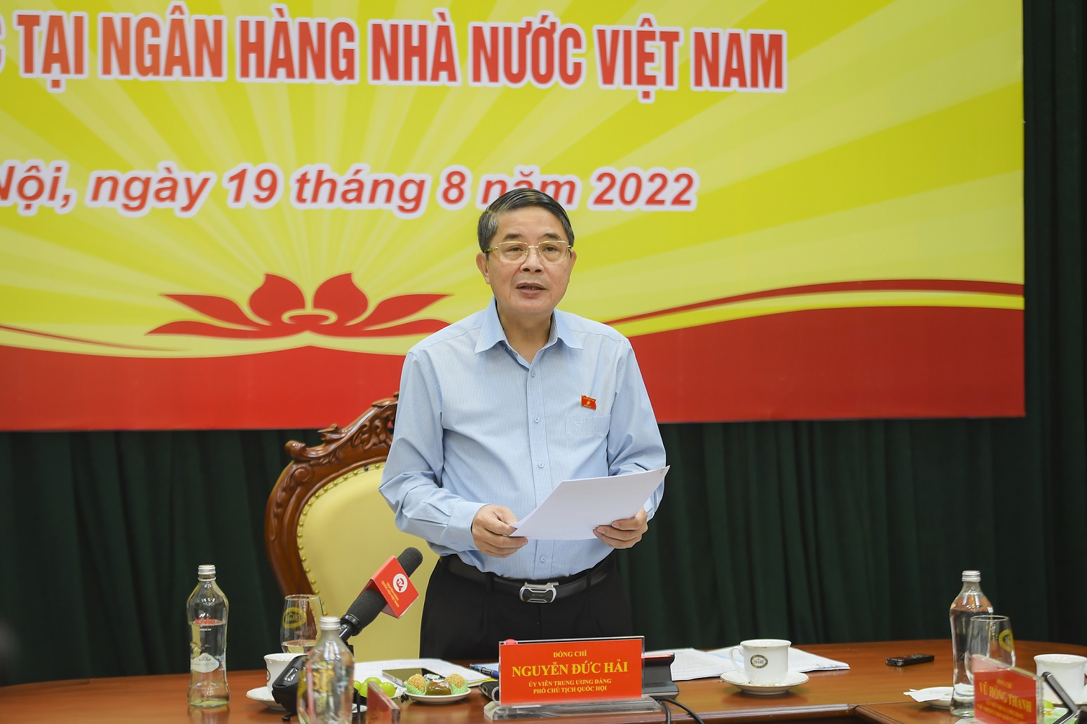 Đ/c Nguyễn Đức Hải - Phó Chủ tịch Quốc hội kết luận buổi làm việc