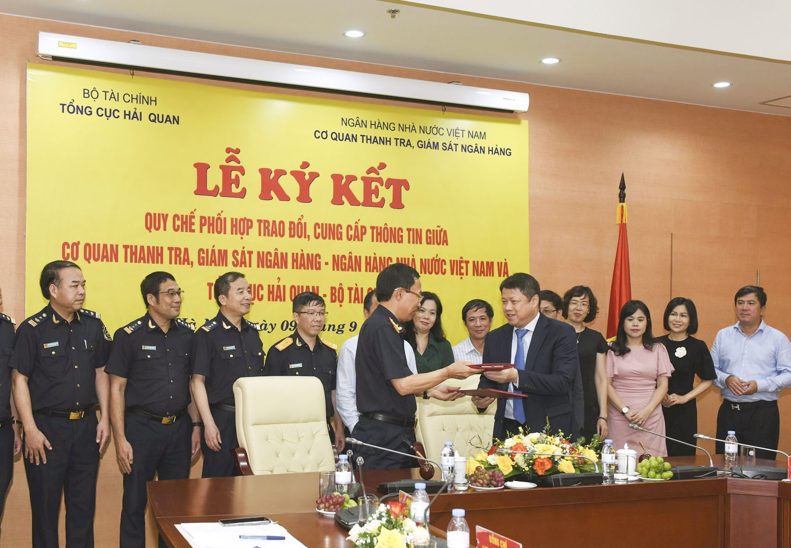 Ký kết Quy chế phối hợp trao đổi, cung cấp thông tin giữa Cơ quan Thanh tra, giám sát ngân hàng và Tổng Hải quan