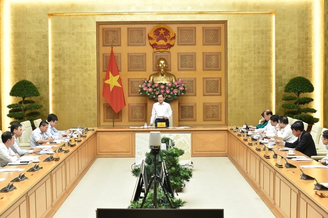 Phó Thủ tướng Lê Minh Khái chủ trì phiên họp Ban Chỉ đạo điều hành giá. Ảnh VGP/Quang Thương