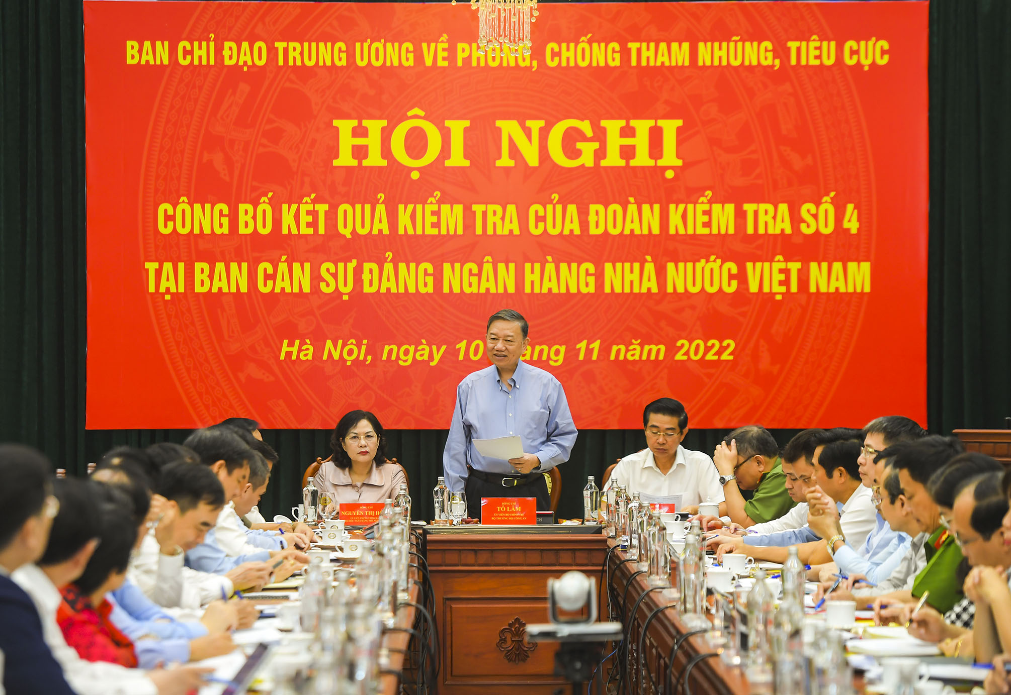 Đại tướng Tô Lâm, Trưởng Đoàn kiểm tra phát biểu tại hội nghị