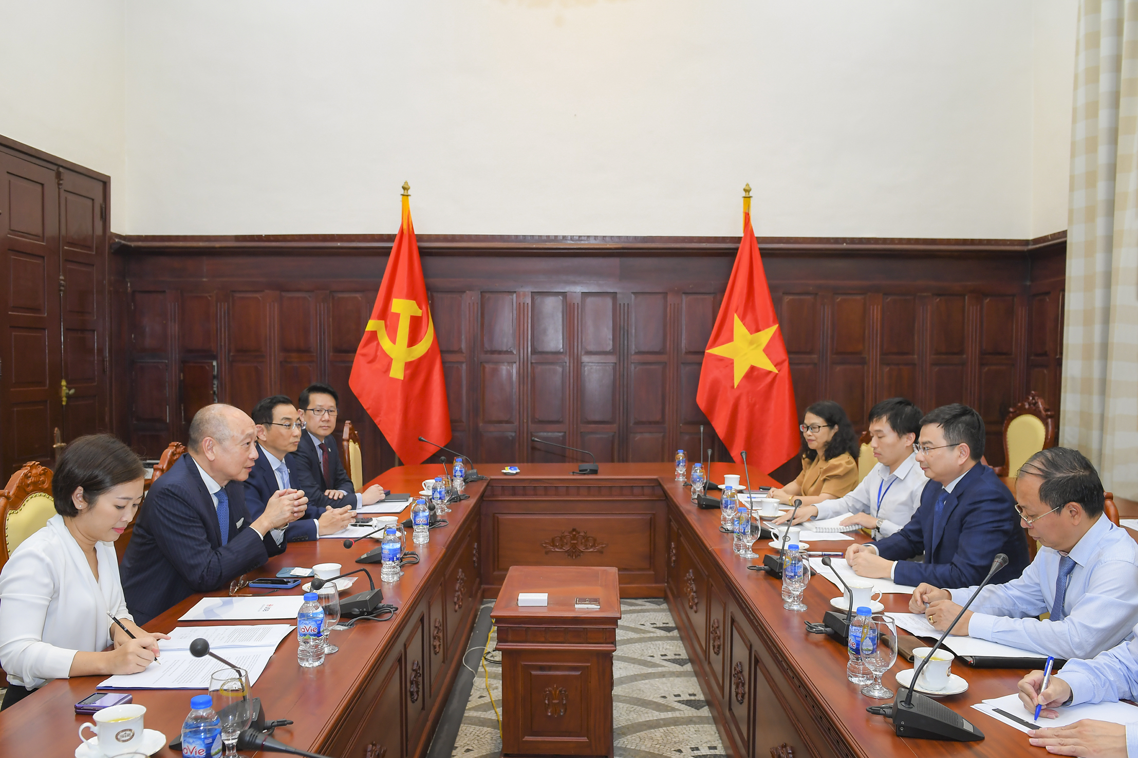 Quang cảnh buổi tiếp.