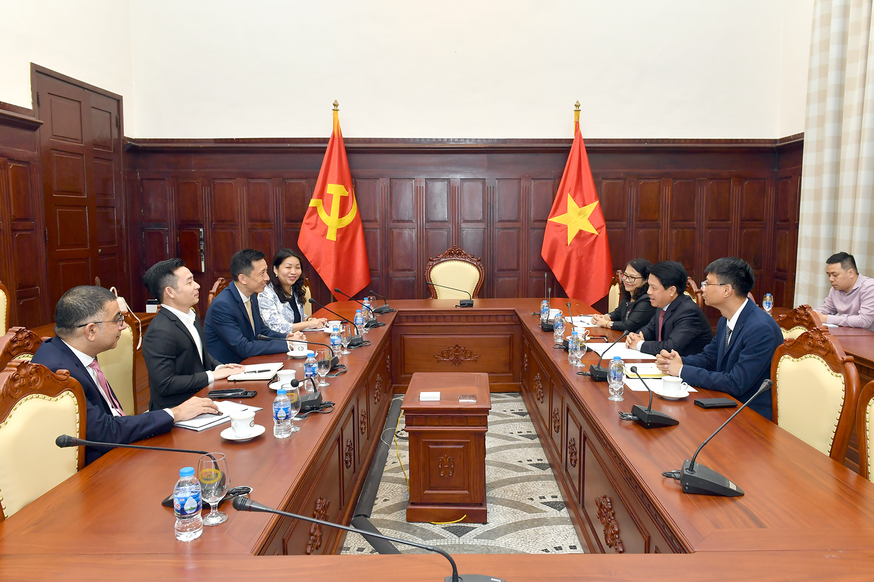 Quang cảnh buổi tiếp.