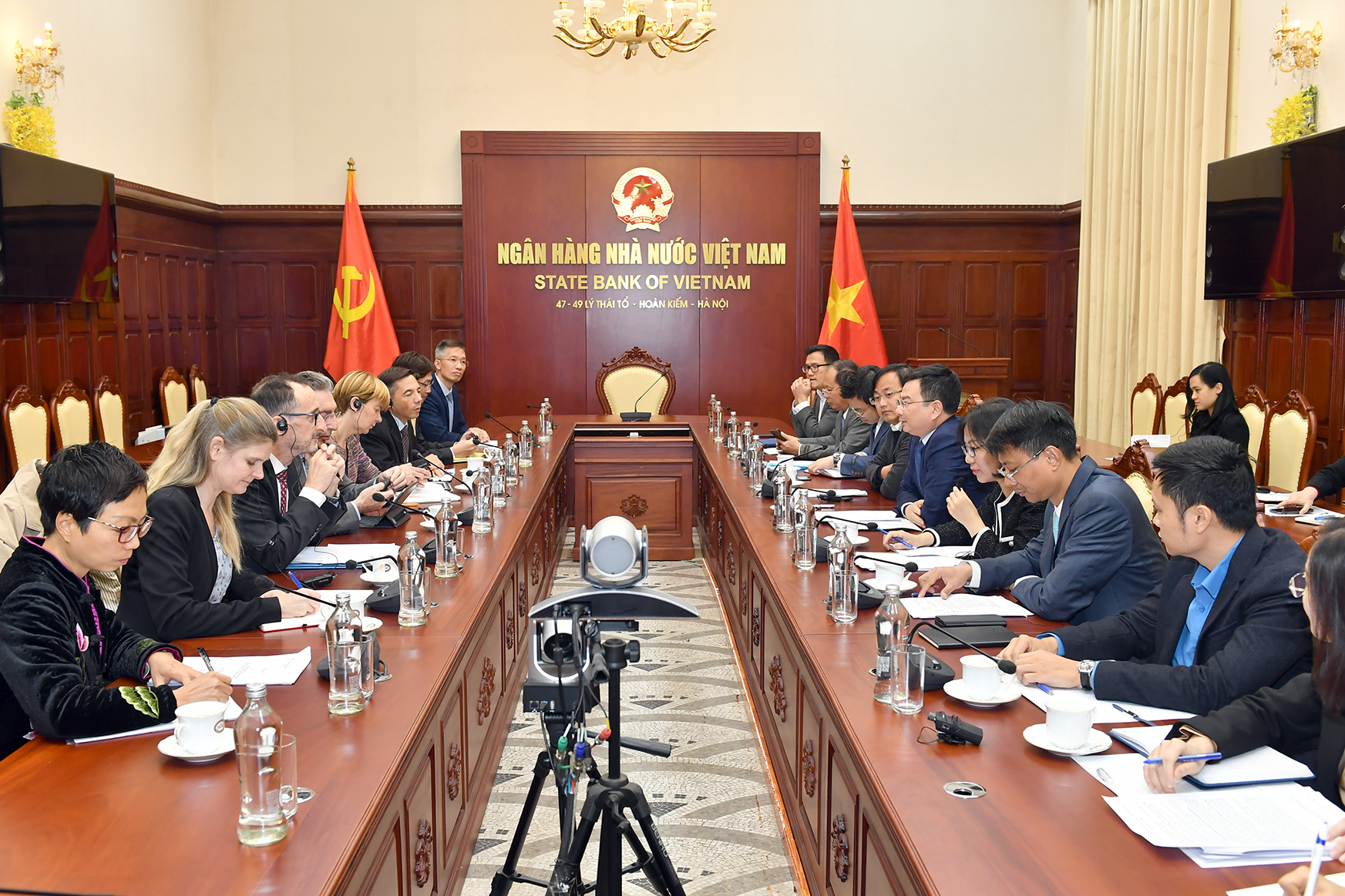Quang cảnh buổi tiếp.
