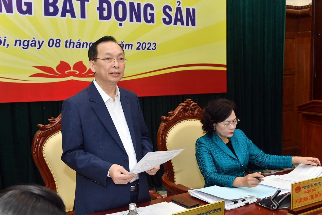 Phó Thống đốc Thường trực NHNN Đào Minh Tú phát biểu khai mạc Hội nghị