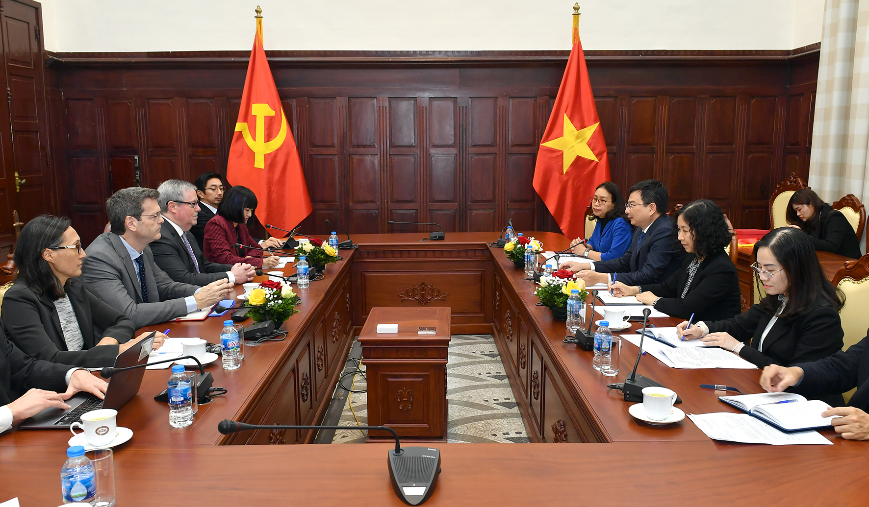 Quang cảnh buổi tiếp.