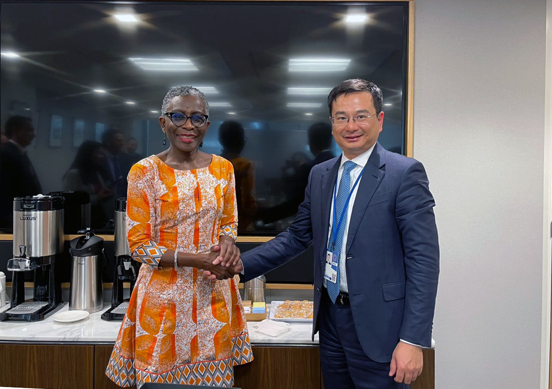 Phó Thống đốc NHNN Phạm Thanh Hà gặp Phó Tổng Giám đốc IMF Antoinette Sayeh.