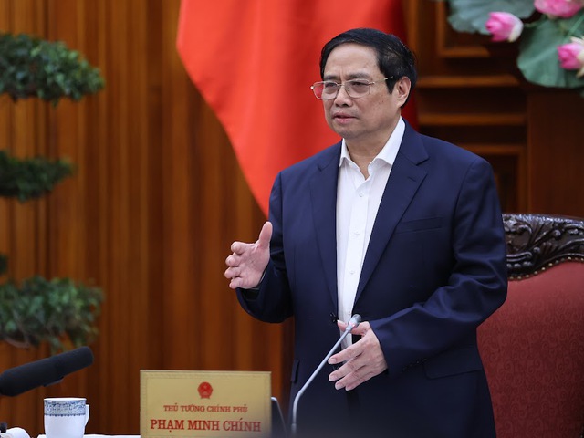 Thủ tướng Phạm Minh Chính phát biểu tại cuộc họp