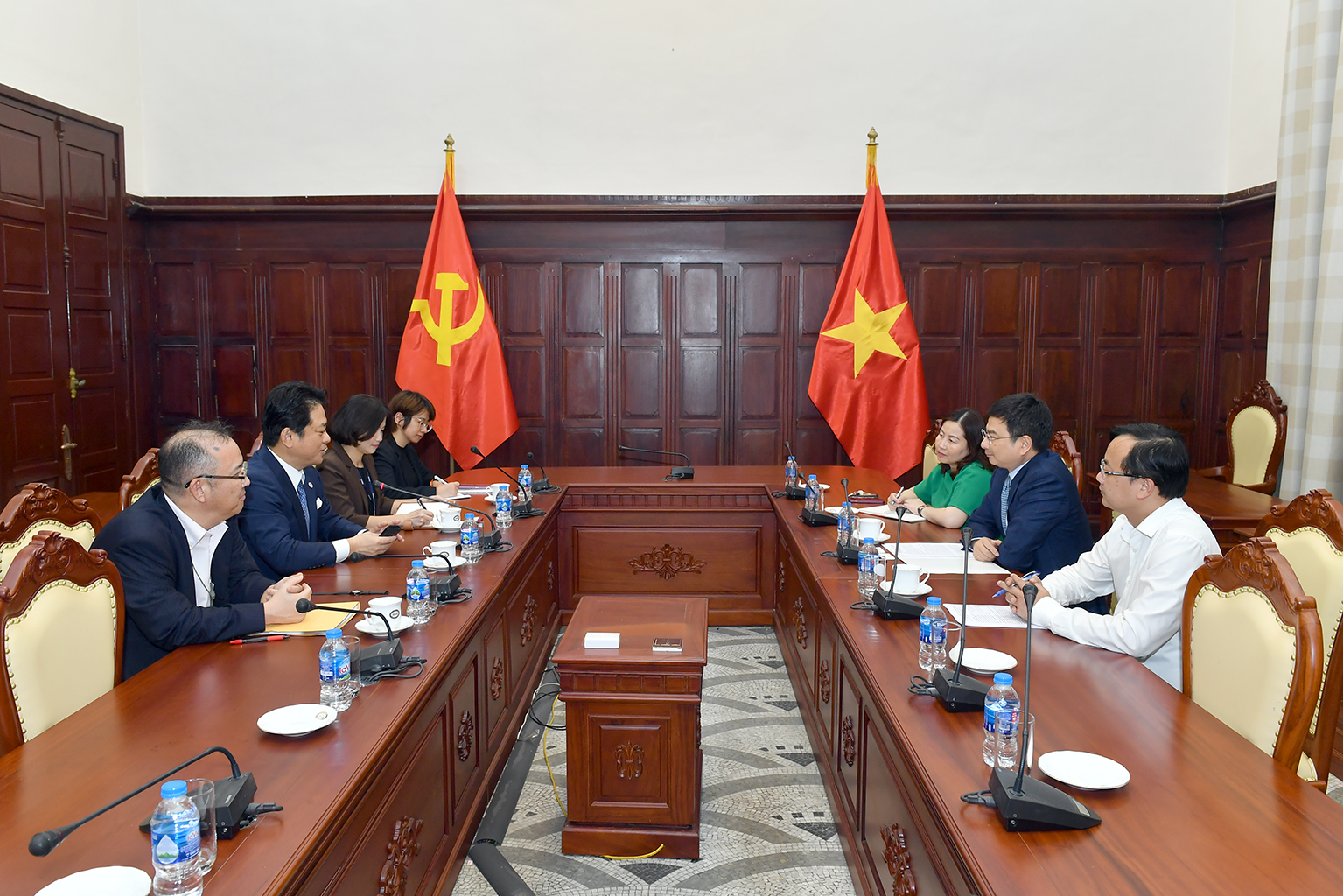 Quang cảnh buổi tiếp.