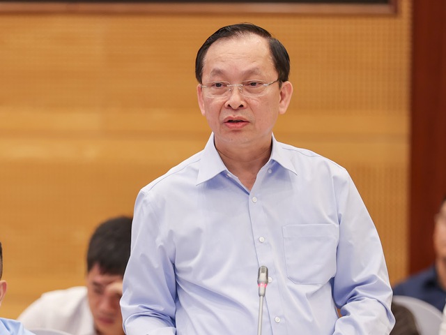 Phó Thống đốc Thường trực NHNN Đào Minh Tú phát biểu tại buổi họp báo Chính phủ thường kỳ tháng 6/2023