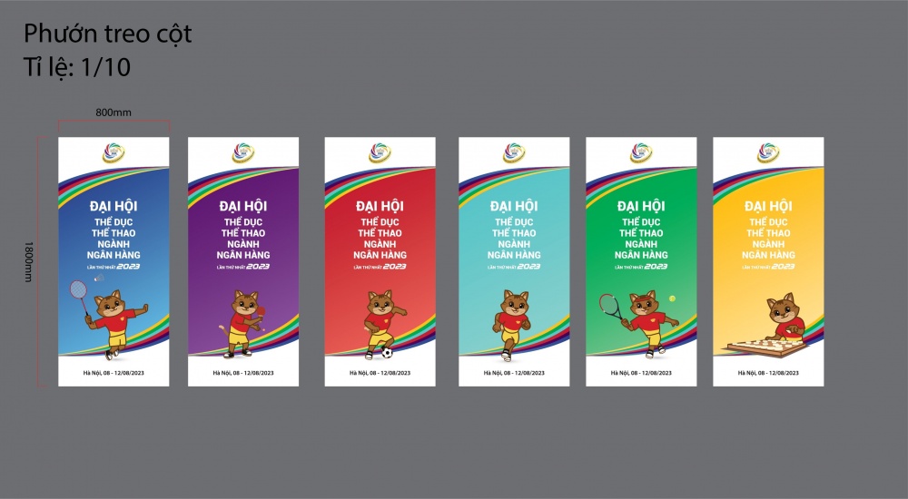 Hướng dẫn in phướn treo cột các bộ môn