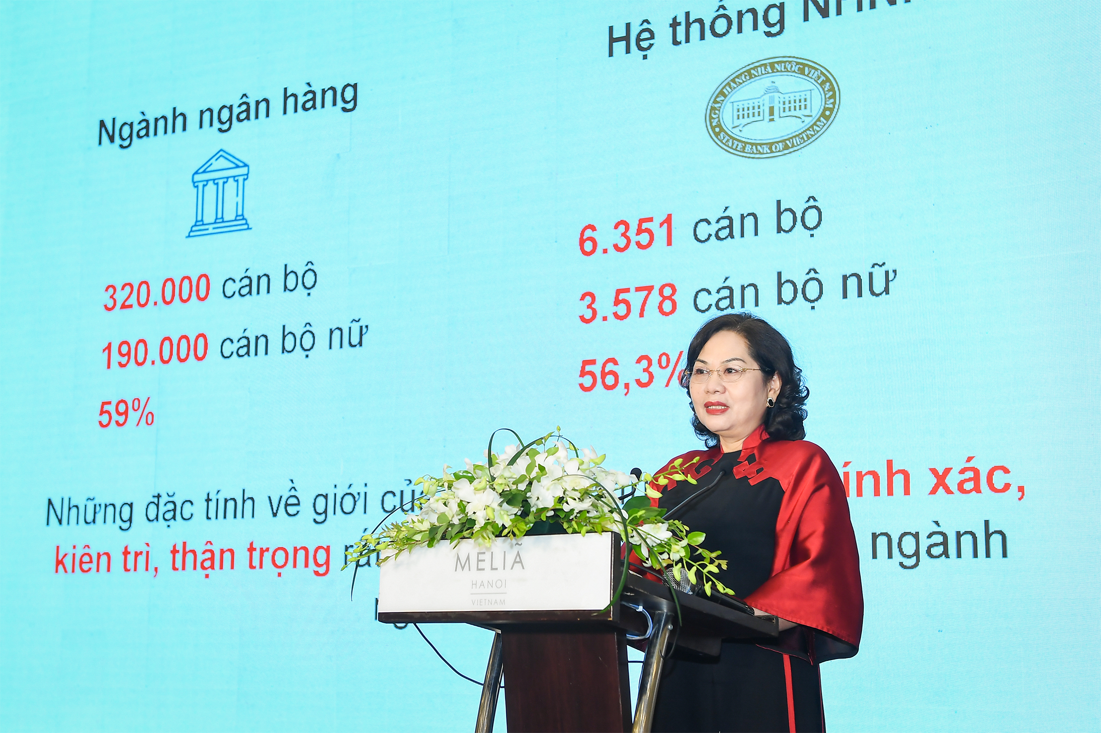 Thống đốc NHNN Việt Nam Nguyễn Thị Hồng phát biểu tại Hội thảo