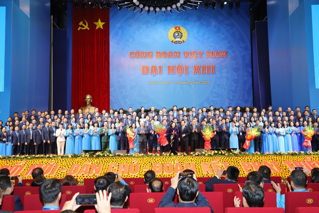 168 Ủy viên Ban Chấp hành Tổng Liên đoàn Lao động Việt Nam khóa XIII, nhiệm kỳ 2023 - 2028 ra mắt Đại hội
