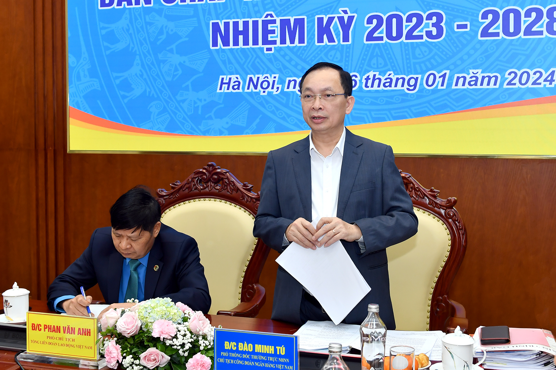 Phó Thống đốc Thường trực NHNN Đào Minh Tú phát biểu kết luận Hội nghị