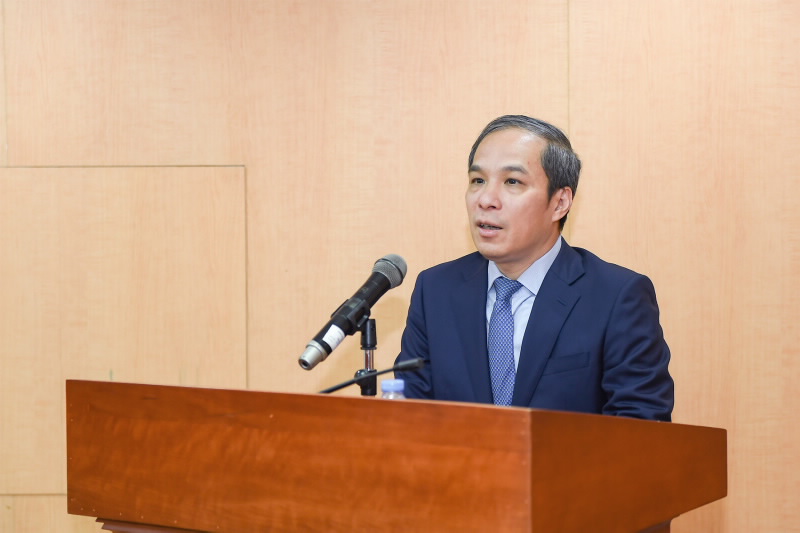 Deputy Governor Doan Thai Son speaks at the ceremony