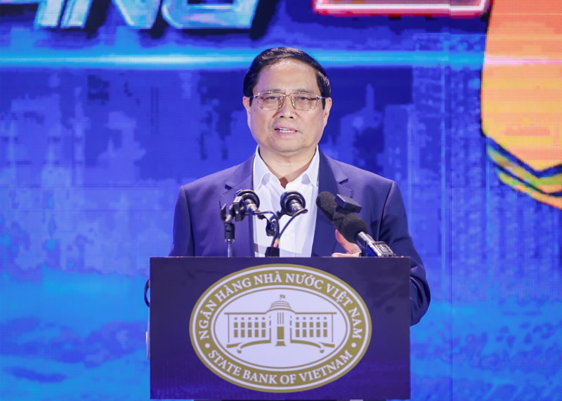 Prime Minister Pham Minh Chinh speaks at the event