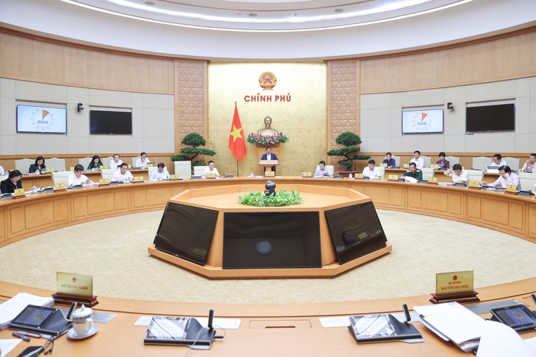 Quang cảnh phiên họp thường kỳ Chính phủ tháng 10/2024