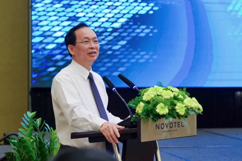 Deputy Governor Dao Minh Tu speaks at the Forum