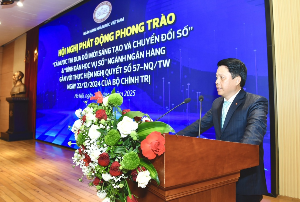 Phó Thống đốc NHNN Phạm Tiến Dũng phát biểu khai mạc Hội nghị