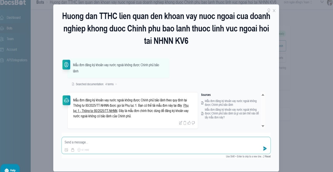 NHNN Khu vực 6: Ứng dụng AI hỗ trợ thủ tục hành chính, nâng cao chất lượng phục vụ người dân và doanh nghiệp