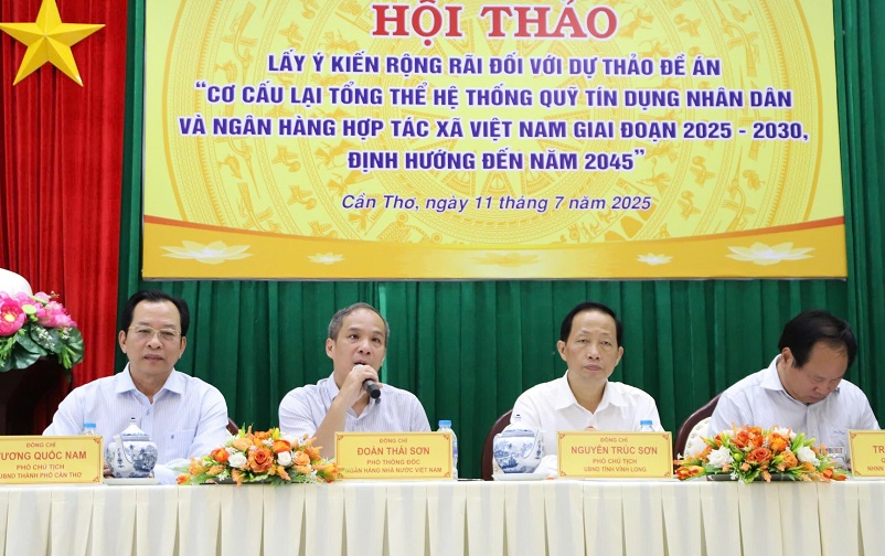 Lấy ý kiến cho dự thảo Đề án Cơ cấu lại tổng thể hệ thống Quỹ TDND và Ngân hàng HTX Việt Nam