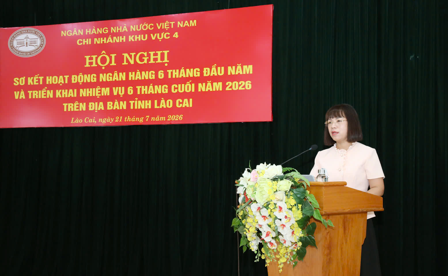 Hội nghị sơ kết hoạt động ngân hàng 6 tháng đầu năm 2026 trên địa bàn tỉnh Lào Cai
