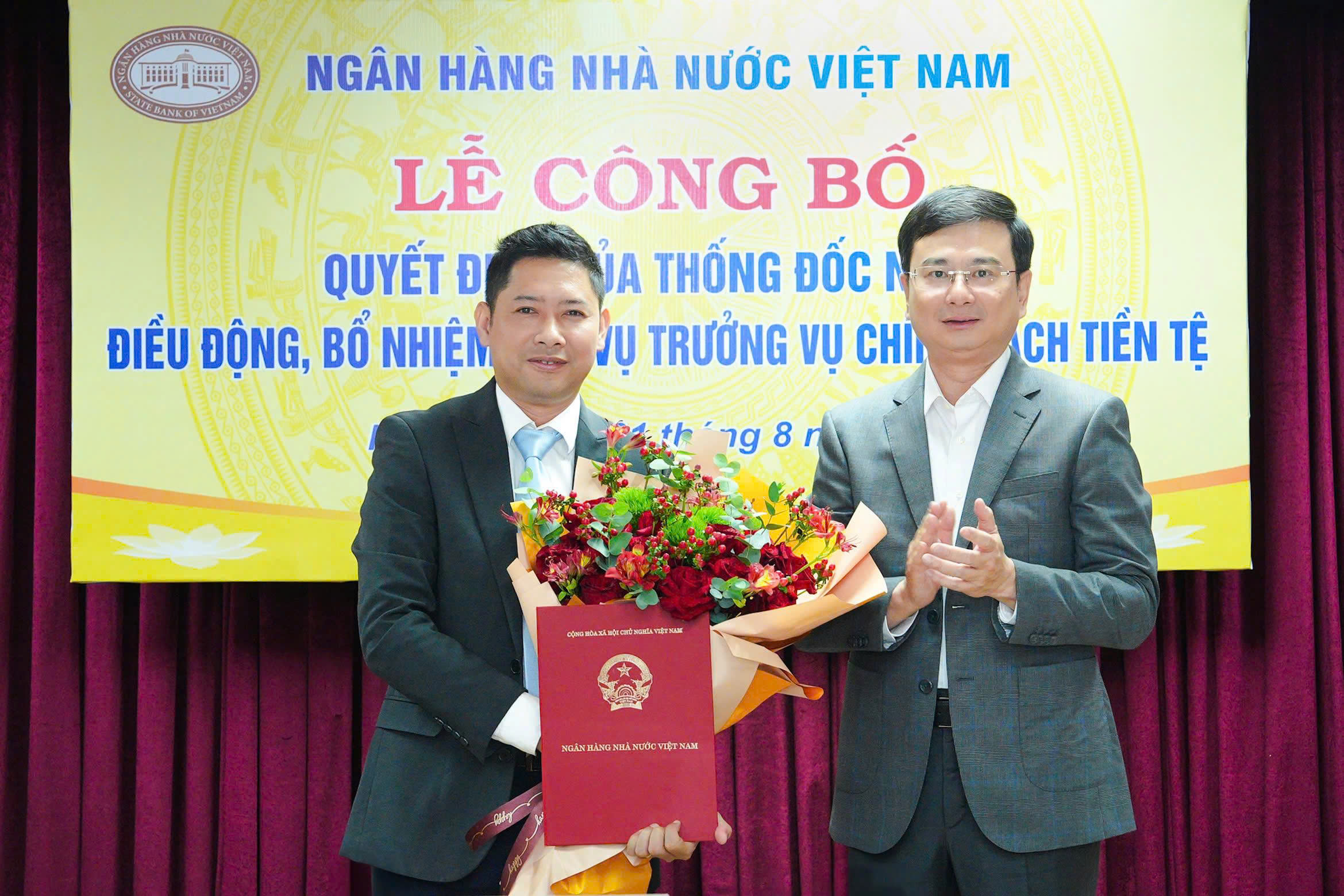 Bổ nhiệm Phó Chánh Văn phòng NHNN giữ chức Phó Vụ trưởng Vụ Chính sách tiền tệ
