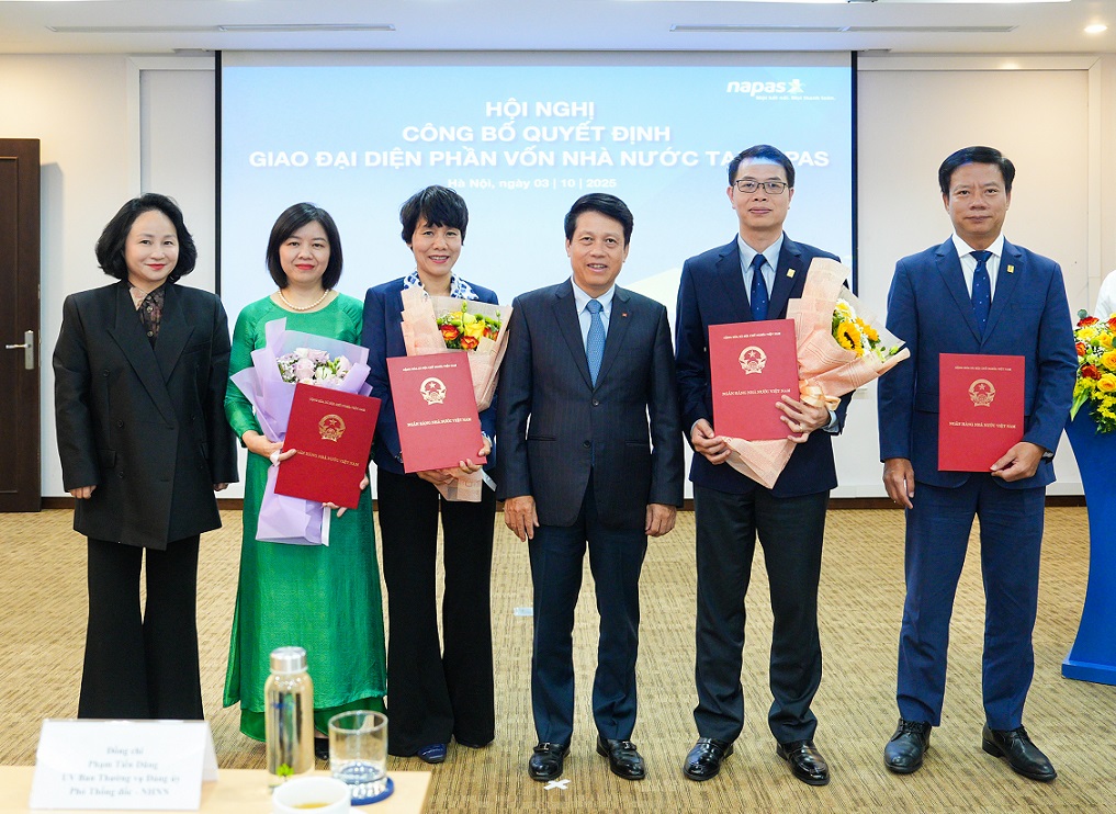 Hội nghị Công bố Quyết định giao đại diện phần vốn nhà nước tại NAPAS