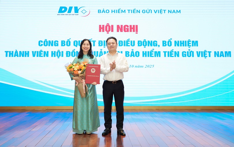 Công bố Quyết định điều động, bổ nhiệm thành viên Hội đồng Quản trị Bảo hiểm Tiền gửi Việt Nam