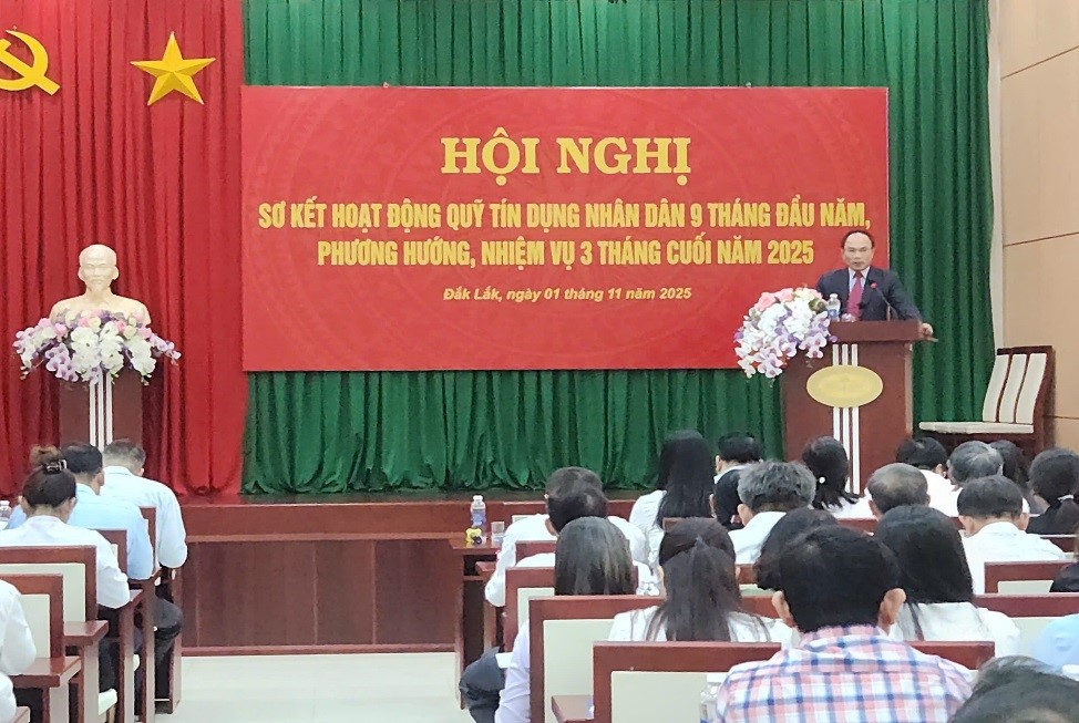 NHNN Khu vực 11 tổ chức Sơ kết hoạt động của QTDND trên địa bàn 9 tháng đầu năm 2025