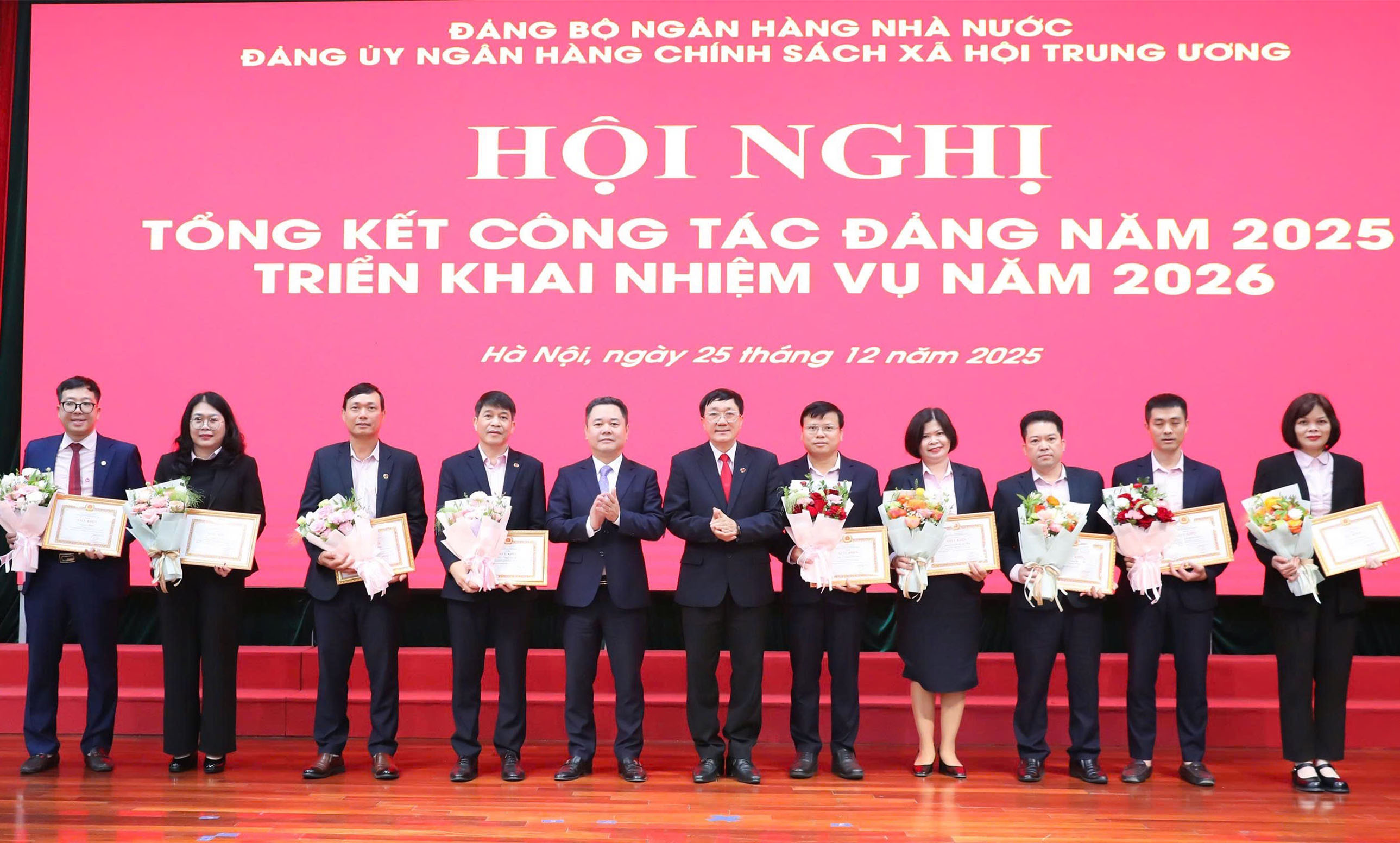 Phó Thống đốc Nguyễn Ngọc Cảnh dự Hội nghị triển khai nhiệm vụ năm 2026 của Đảng ủy Ngân hàng Chính sách xã hội