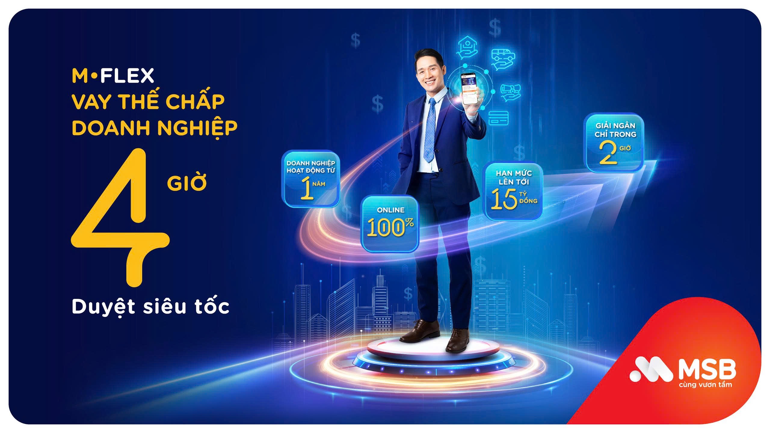 MSB: M-Flex – Giải pháp cho vay thế chấp linh hoạt online